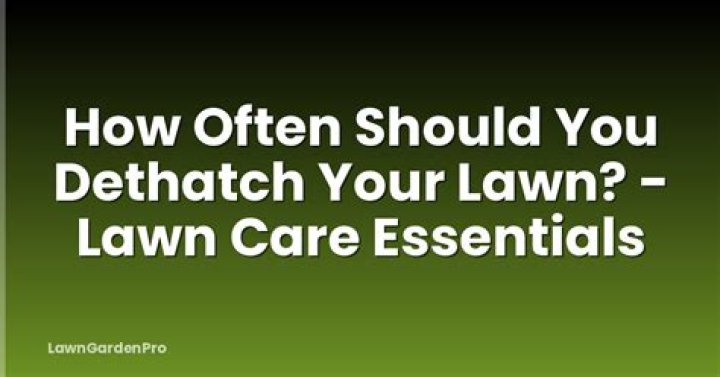 How often should you service your lawn?