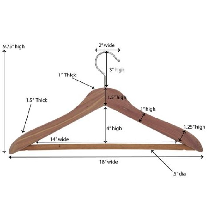 How tall is a clothes hanger?