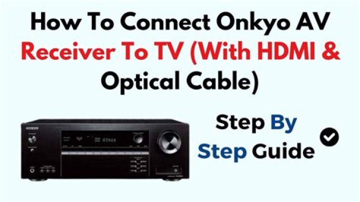 How to connect Onkyo reciever to Smart TV?