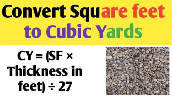 How to convert a cubic yard to a cubic foot?