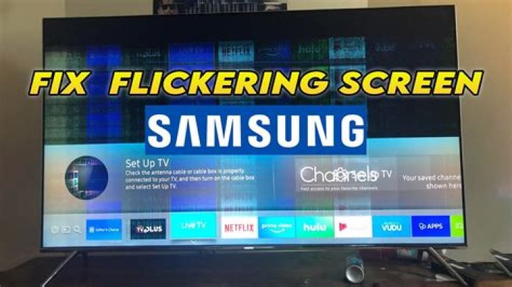 How to fix a blinking or flickering TV?