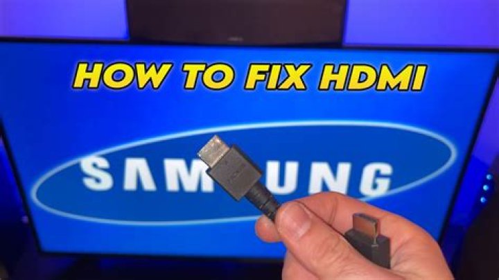 How to fix my HDMI port on my Samsung TV?