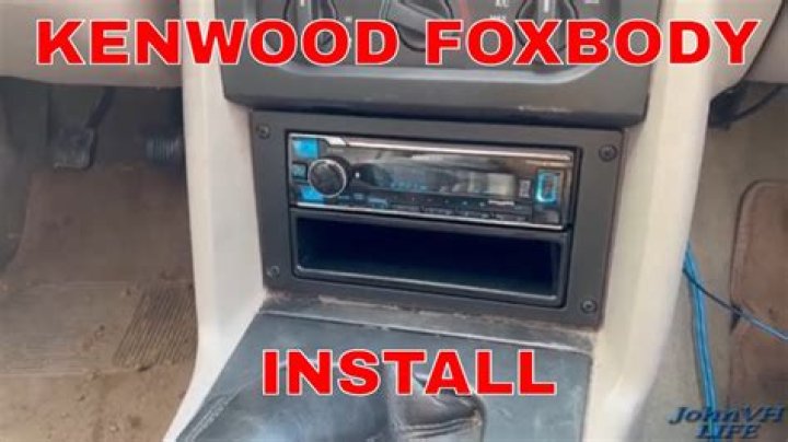 How to install a Kenwood radio in a car?