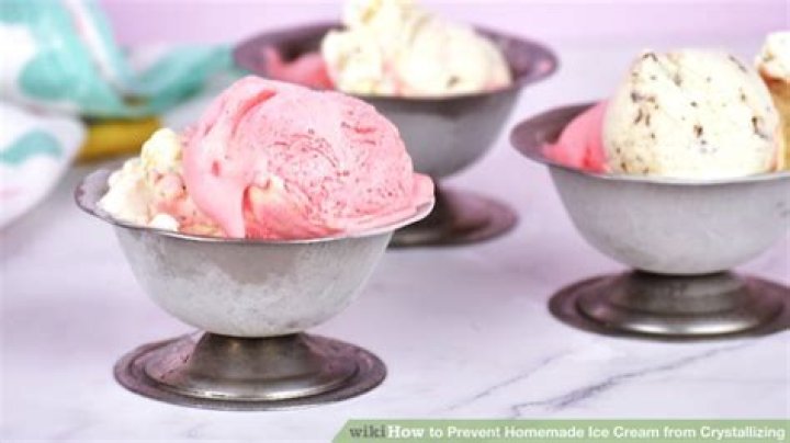 How to prevent ice cream from crystallizing in the freezer?