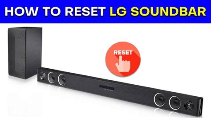 How to reset lg Soundplate?