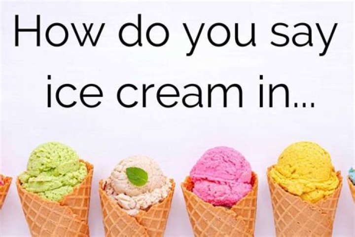 How to Say ice cream in India?