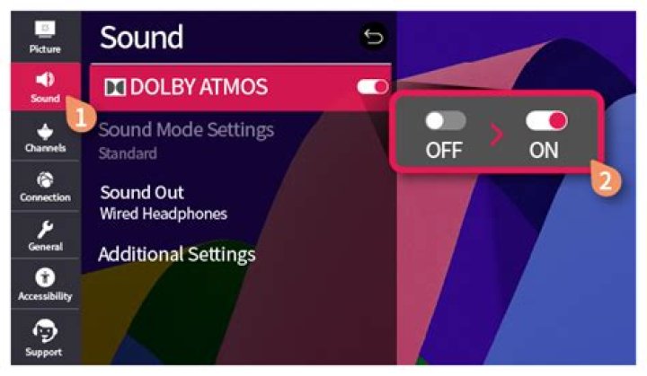 How to turn on Dolby Digital Plus sound?