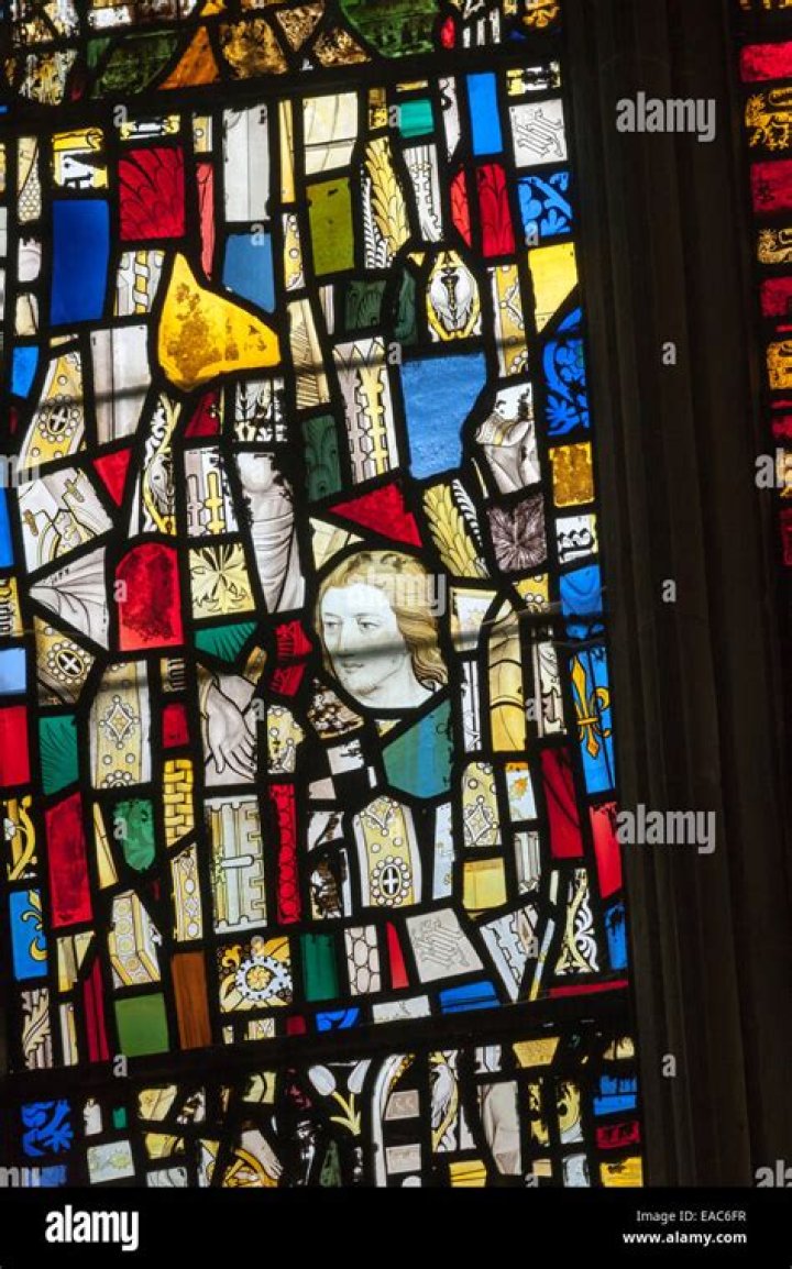 How was stained glass made in medieval times?