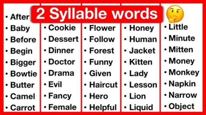 Is cheese a two syllable?