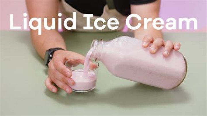 Is ice cream a liquid?