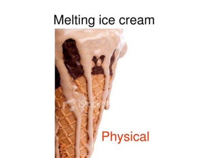 Is ice cream a physical or chemical property?
