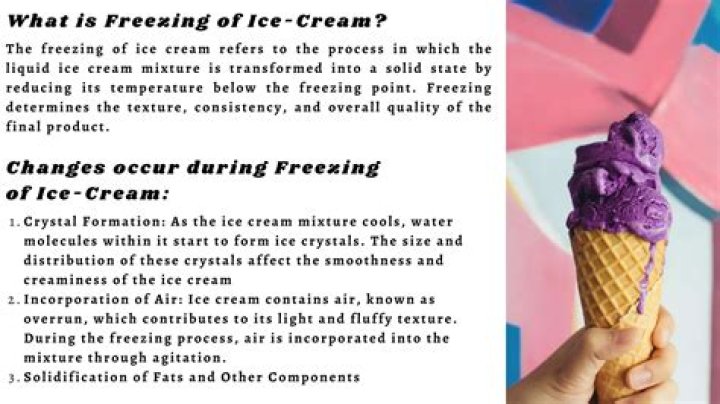 Is ice cream below freezing?
