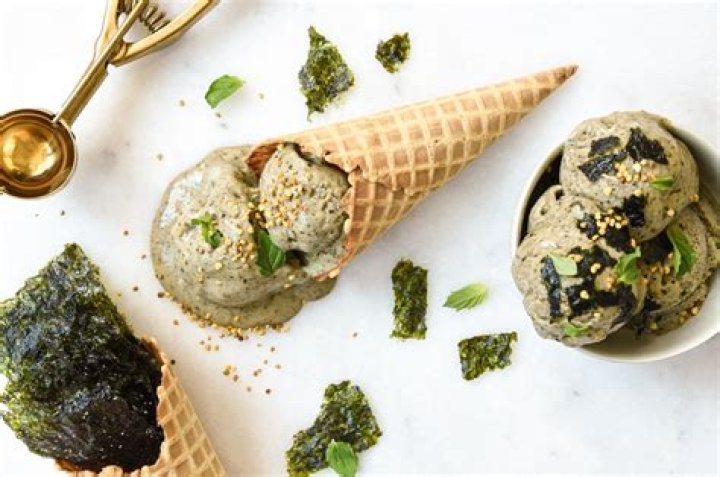 Is ice cream made of seaweed?