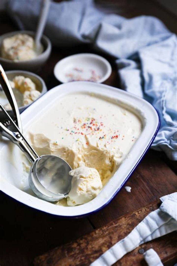 Is ice cream made with cream?
