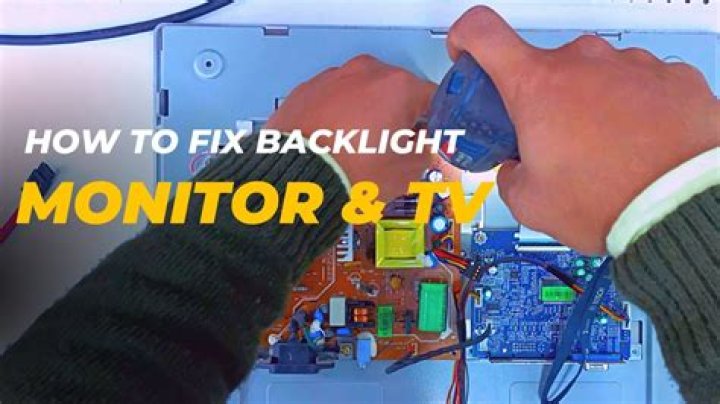 Is it easy to repair an LCD backlight?