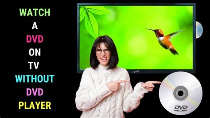 Is it possible to play a DVD on a TV?