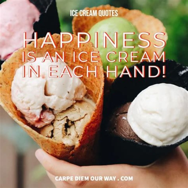 Is it true that ice cream makes you happy?
