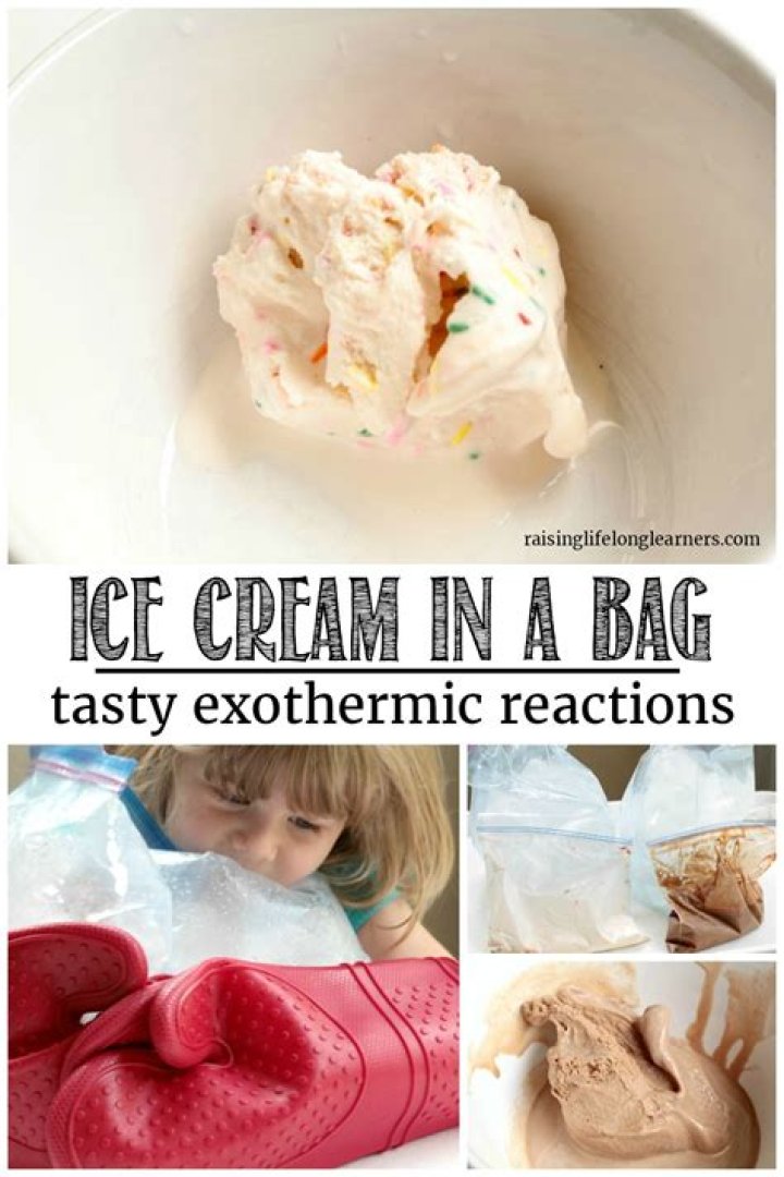 Is melting ice cream exothermic?