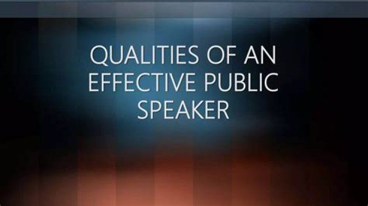 Is public speaker effective?