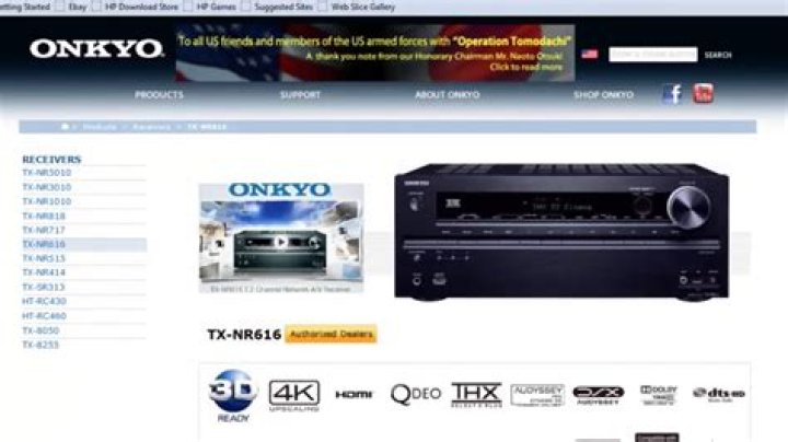 Is there a firmware update for Onkyo txnr616?