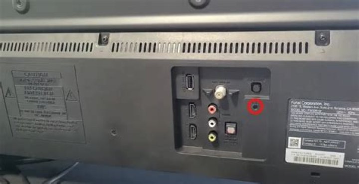 Is there a reset button on my Sanyo TV?