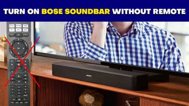 Is there a way to turn on Bose without remote?