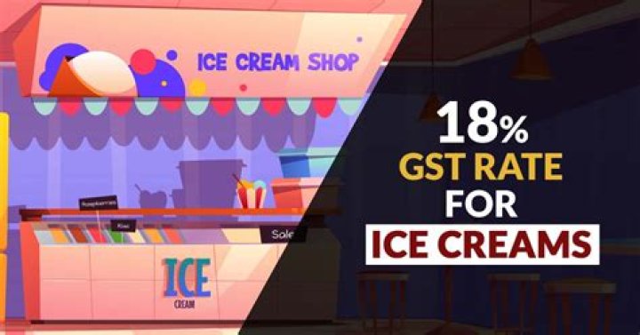 Is there GST on ice cream?