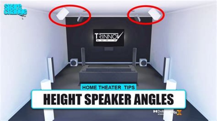 Should front speakers be angled?