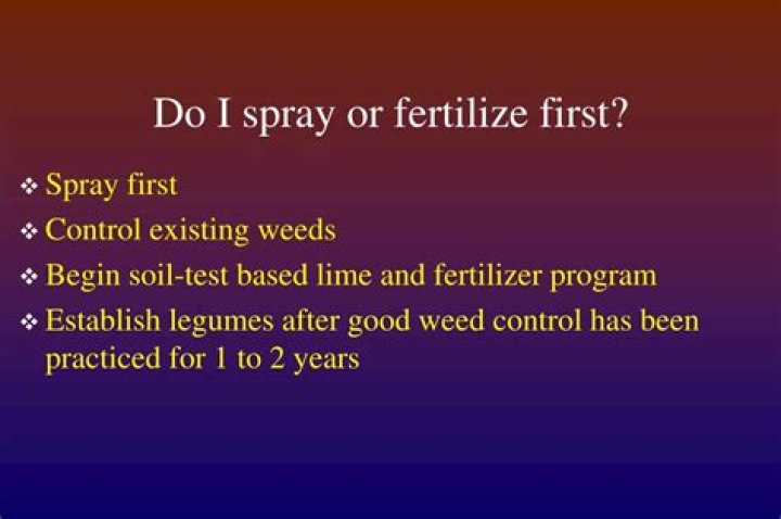 Should I lime or fertilize first?