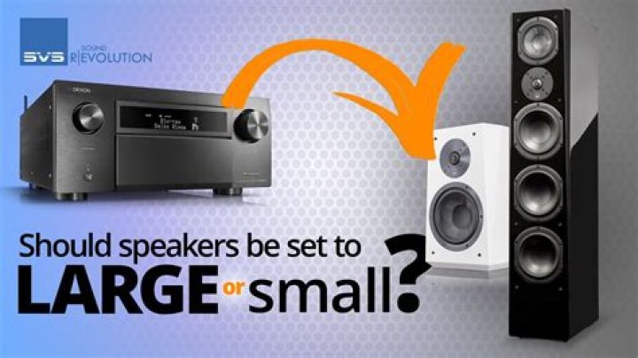 Should I set my center speaker to large or Small?