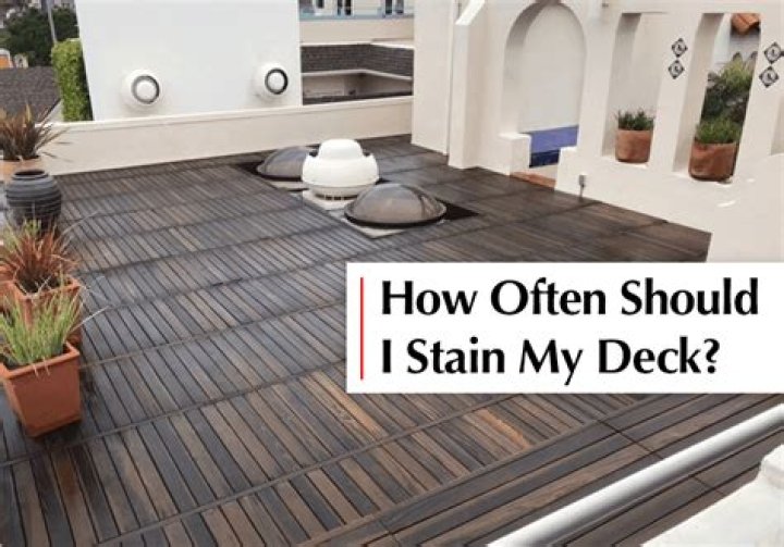Should I stain my deck immediately after it is built?