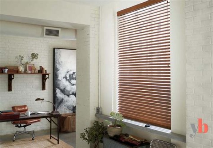What are faux wood blinds made of?