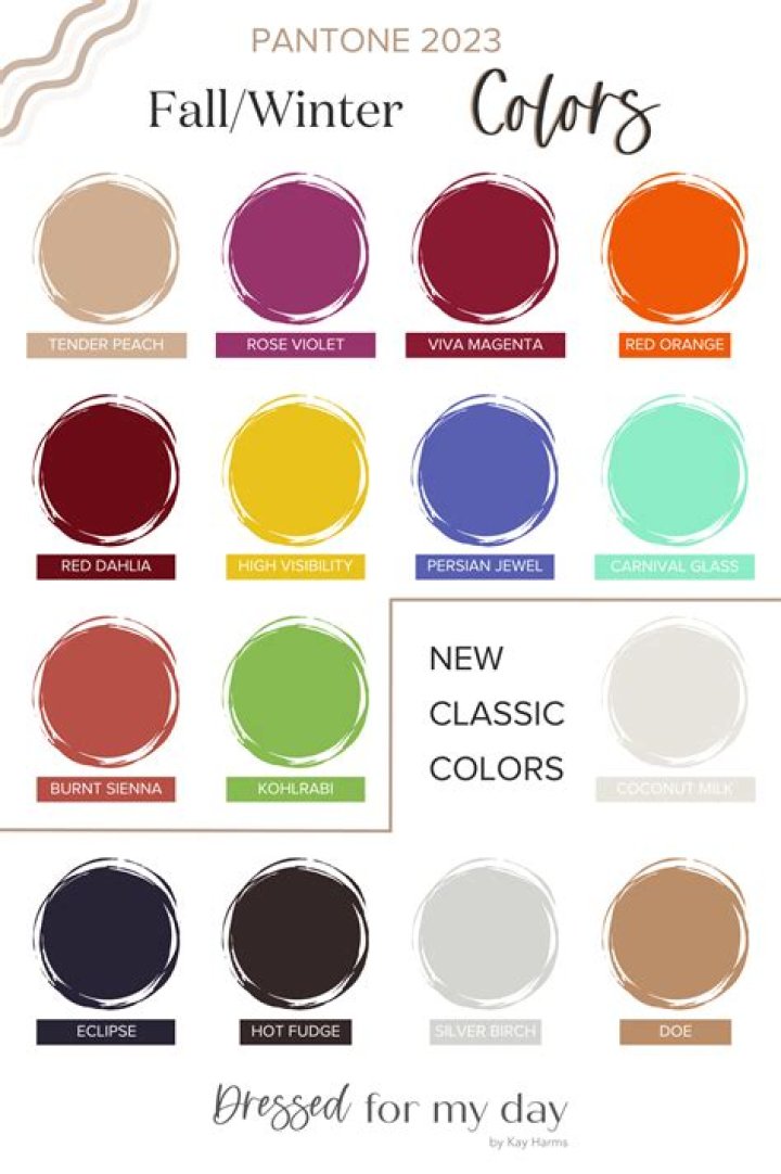 What are the colors for 2021?