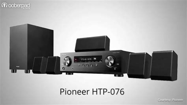 What are the components of a pioneer home theater system?