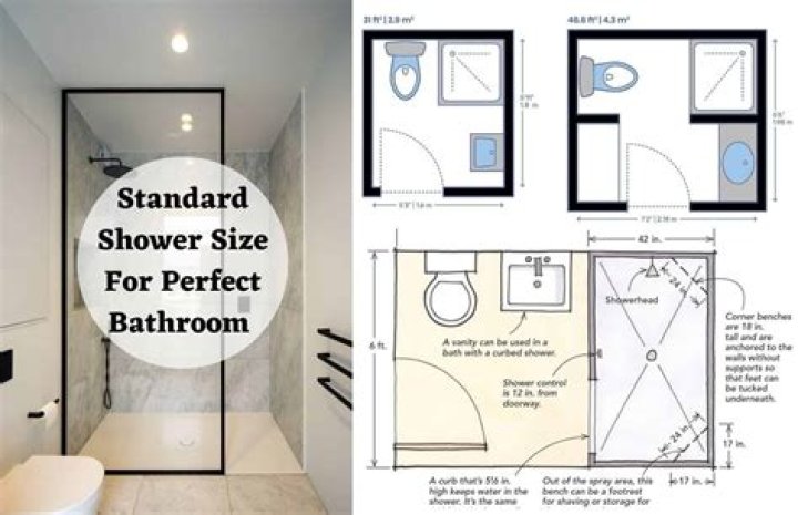 What are the dimensions of a small shower?