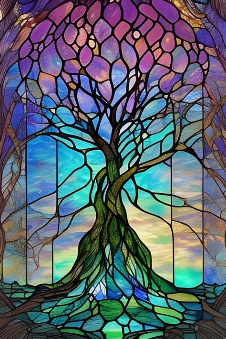 What are the elements of stained glass?