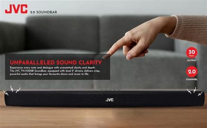 What are the options on the JVC sound bar?