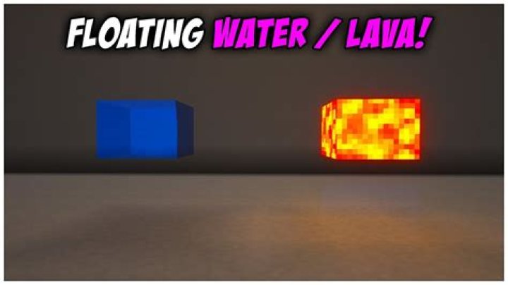 What blocks are made from lava and water?