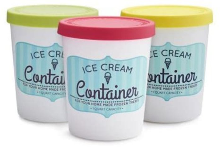What can I do with empty ice cream containers?