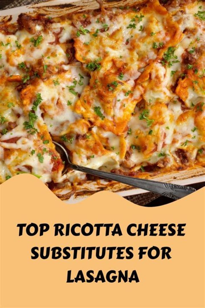 What can I substitute for cheese in lasagna?