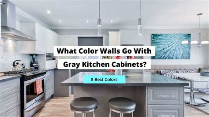 What color goes good with blue cabinets?