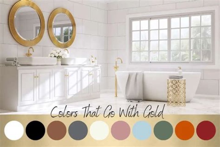 What color goes with gold and tan?
