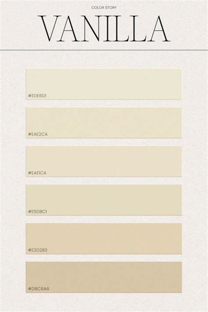 What color is close to vanilla?