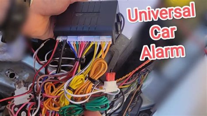 What color is the car alarm wire?
