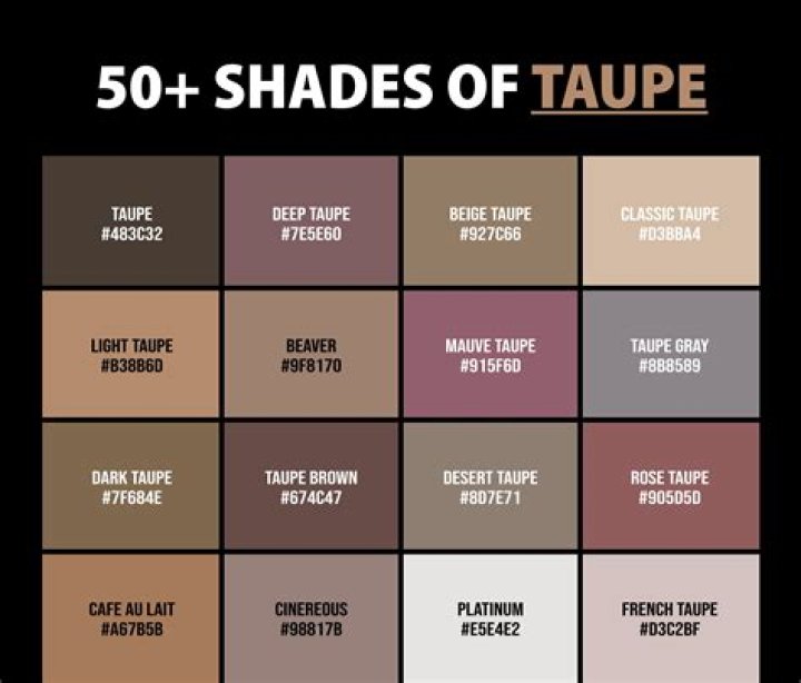 What color looks good with taupe?