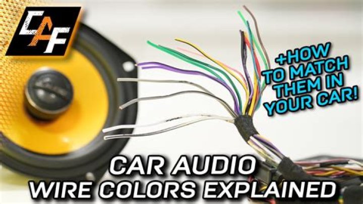What color wires are front speakers?