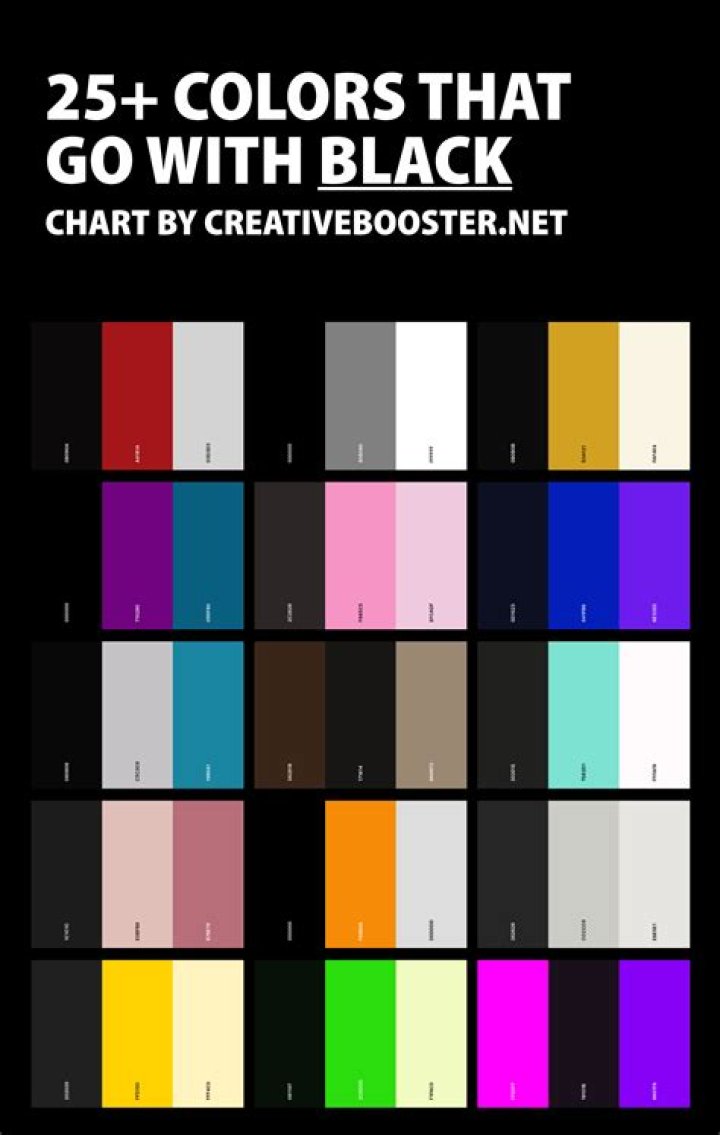 What colors what black?