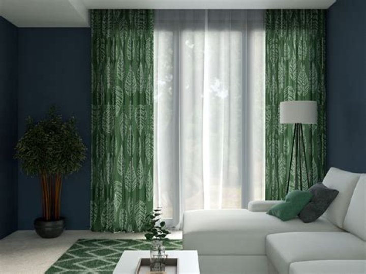 What Colour curtains goes with green walls?