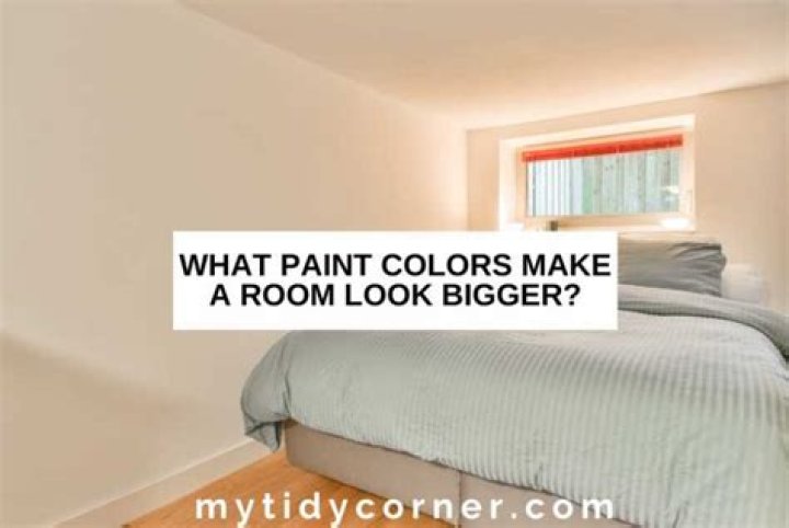 What Colours make a room look wider?