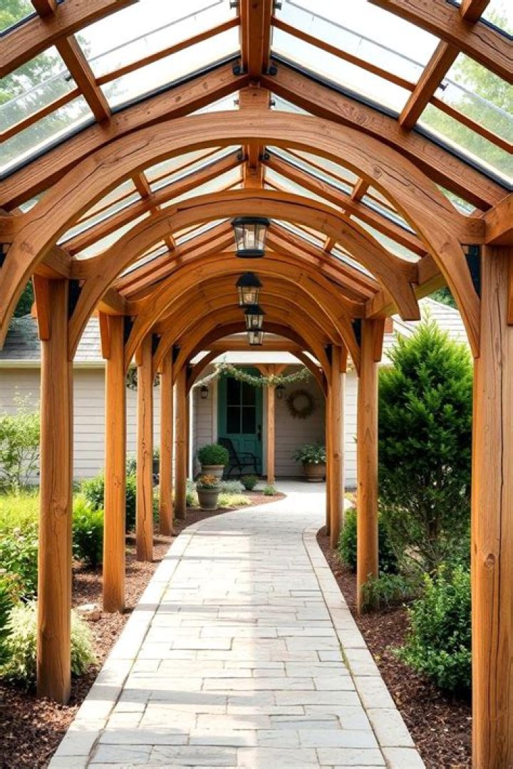 What covered walkway called?